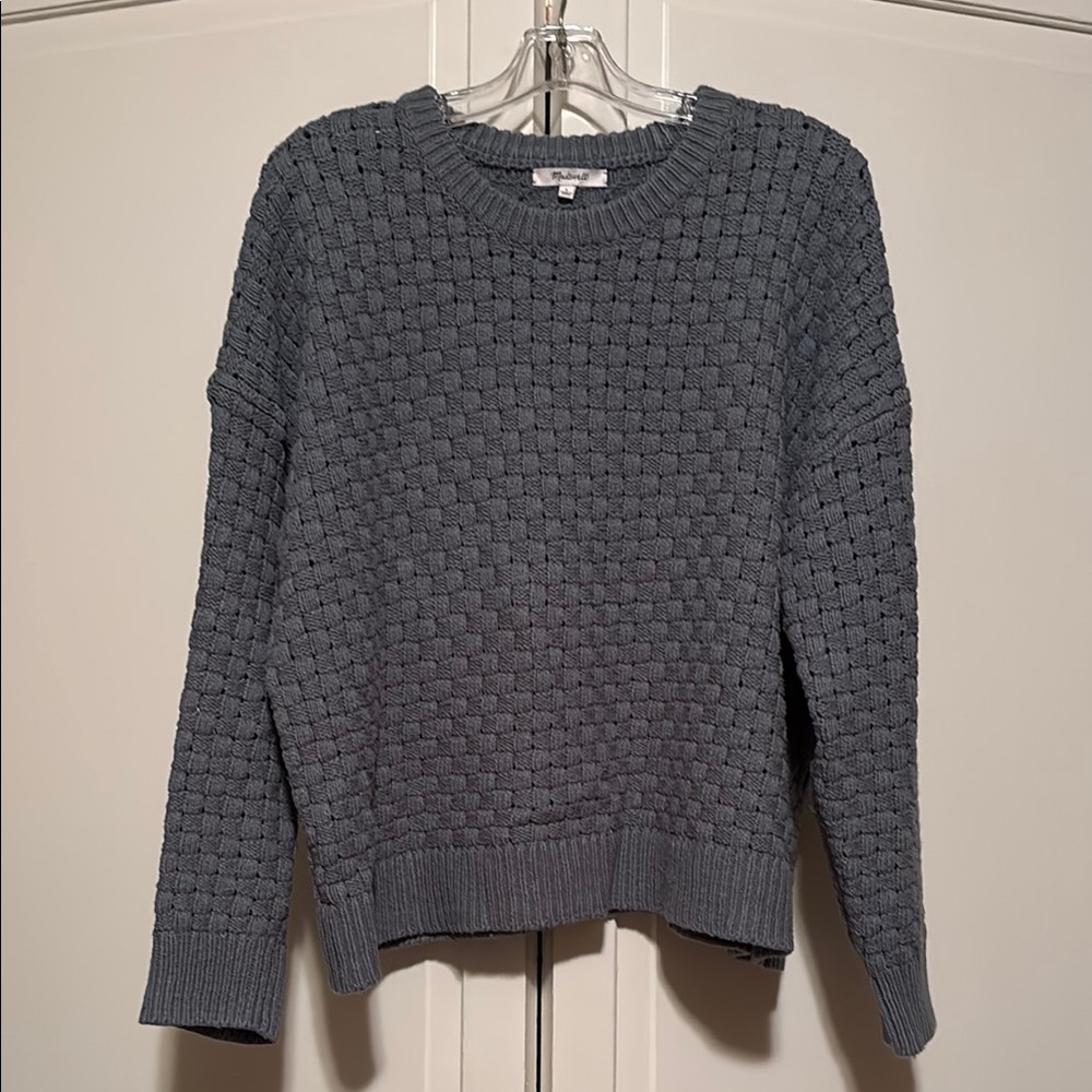 Madewell Crew Neck Sweater with Textured Knit
